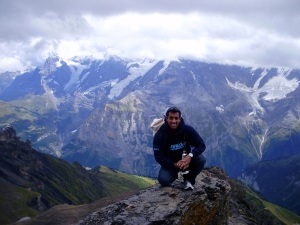 Tahir in the Swiss Alps