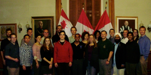 Delegates of the Canadian Space Leaders Roundtable 2009